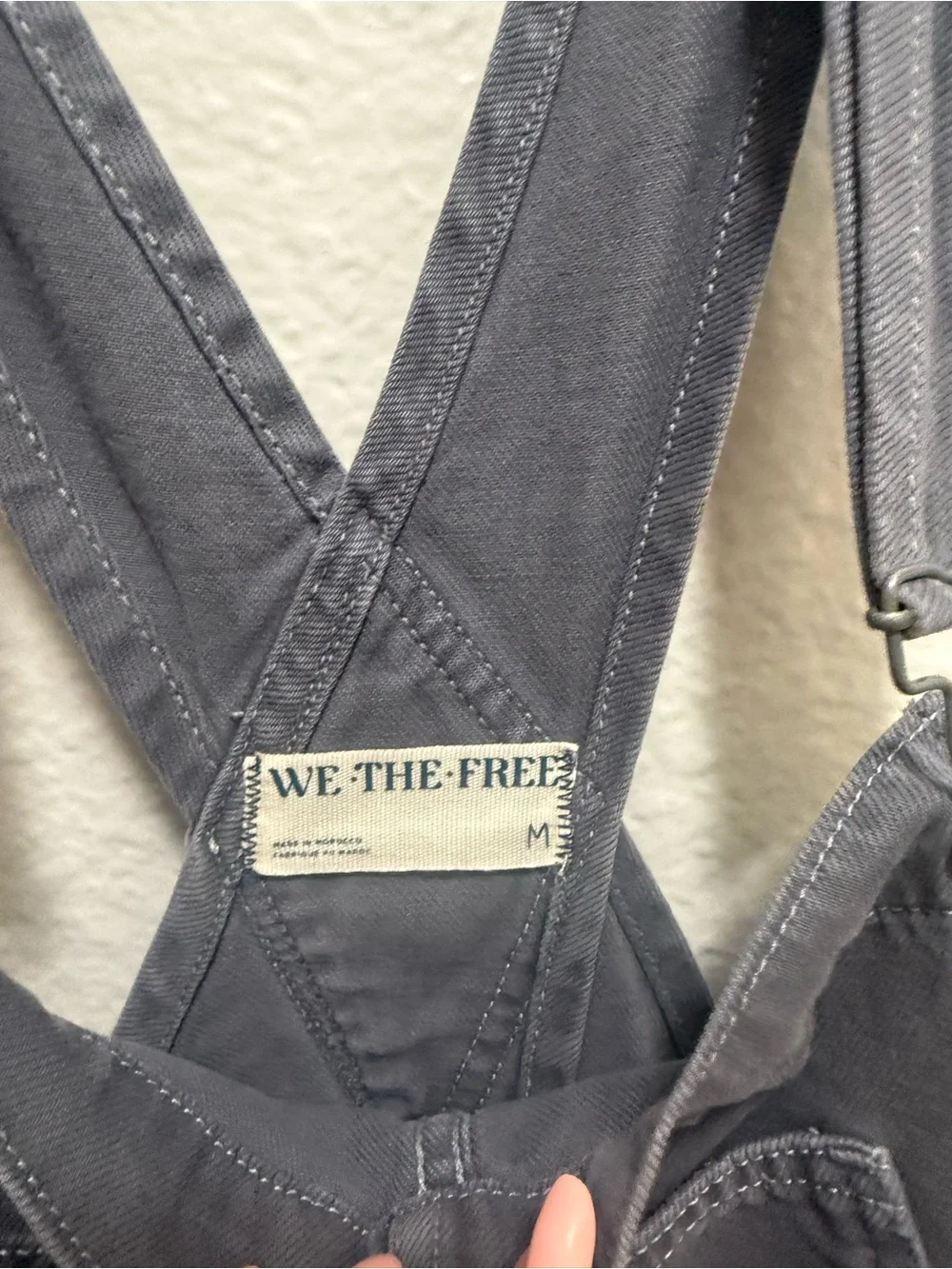 Free People We The Free Washed Charcoal Shortalls Overalls Size M
